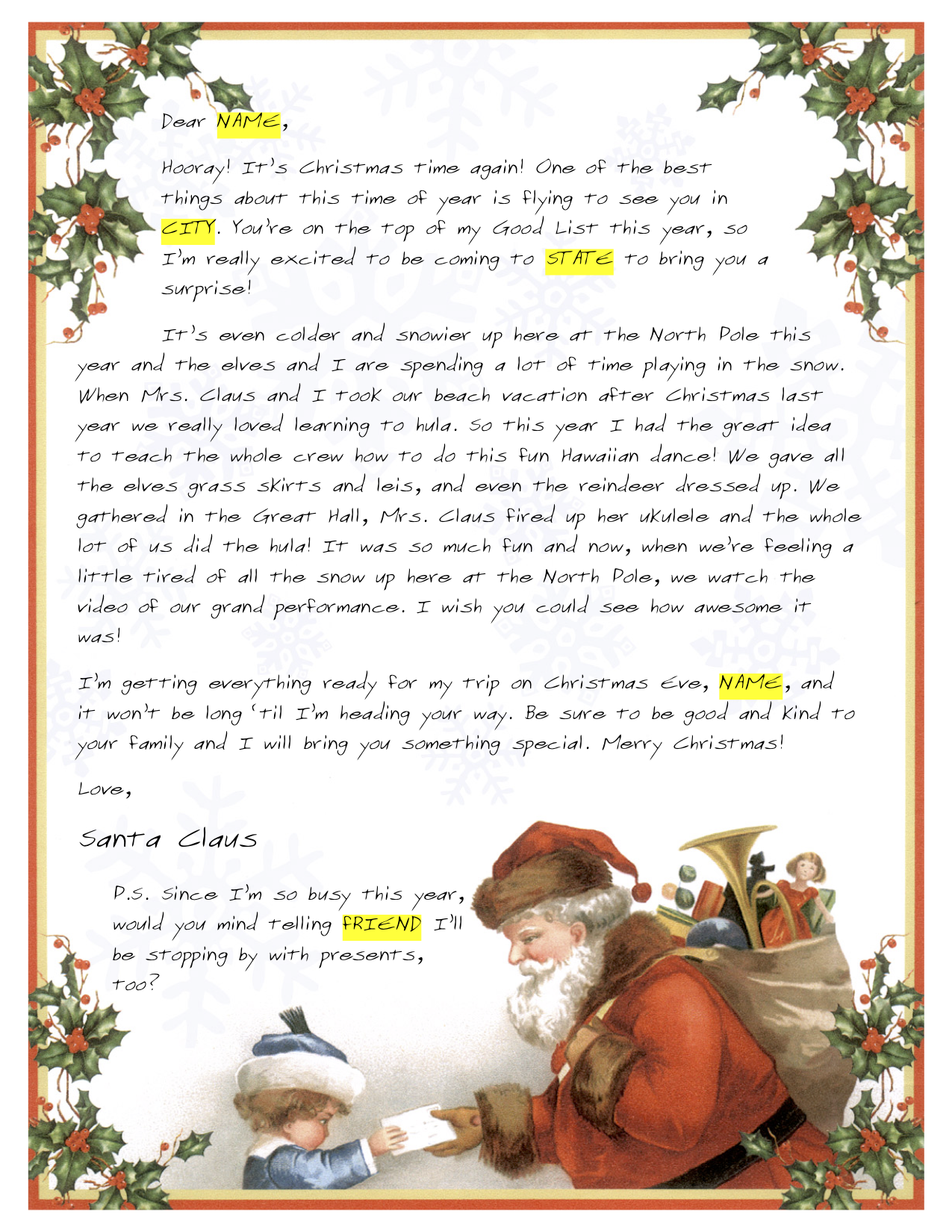 Letter From Santa – SantaMail